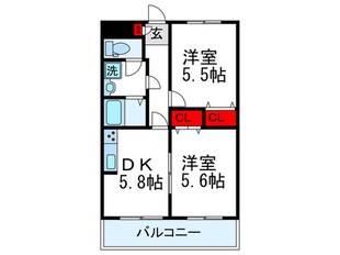 ハイツウエノの物件間取画像